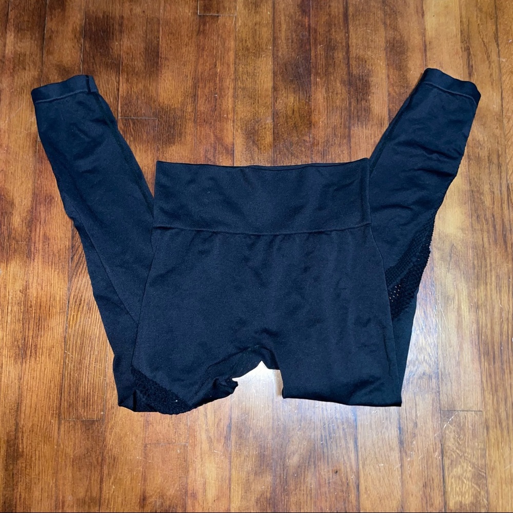 zyia activewear black angle performance leggings